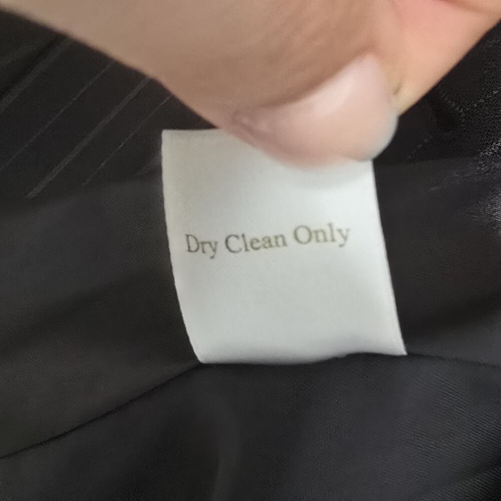 Caslon Blazer Womens Black Gray Pinstripe Jacket Size 8 Office Work Career - Picture 7 of 7